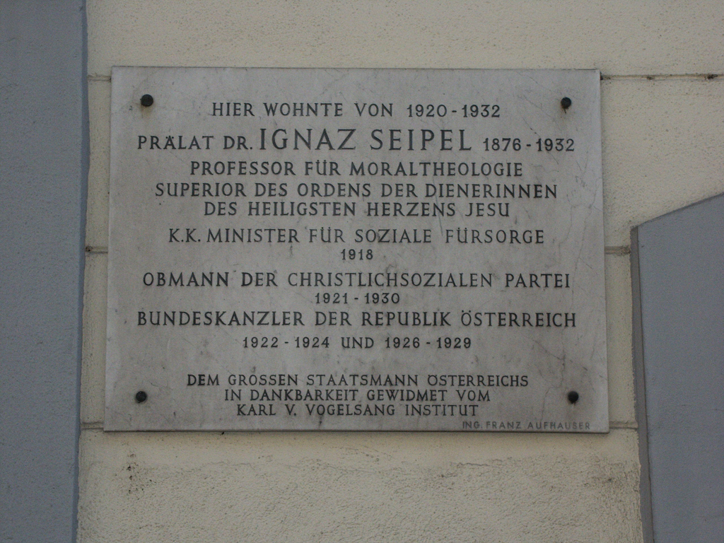 Seipel, Ignaz Biographien im AustriaForum